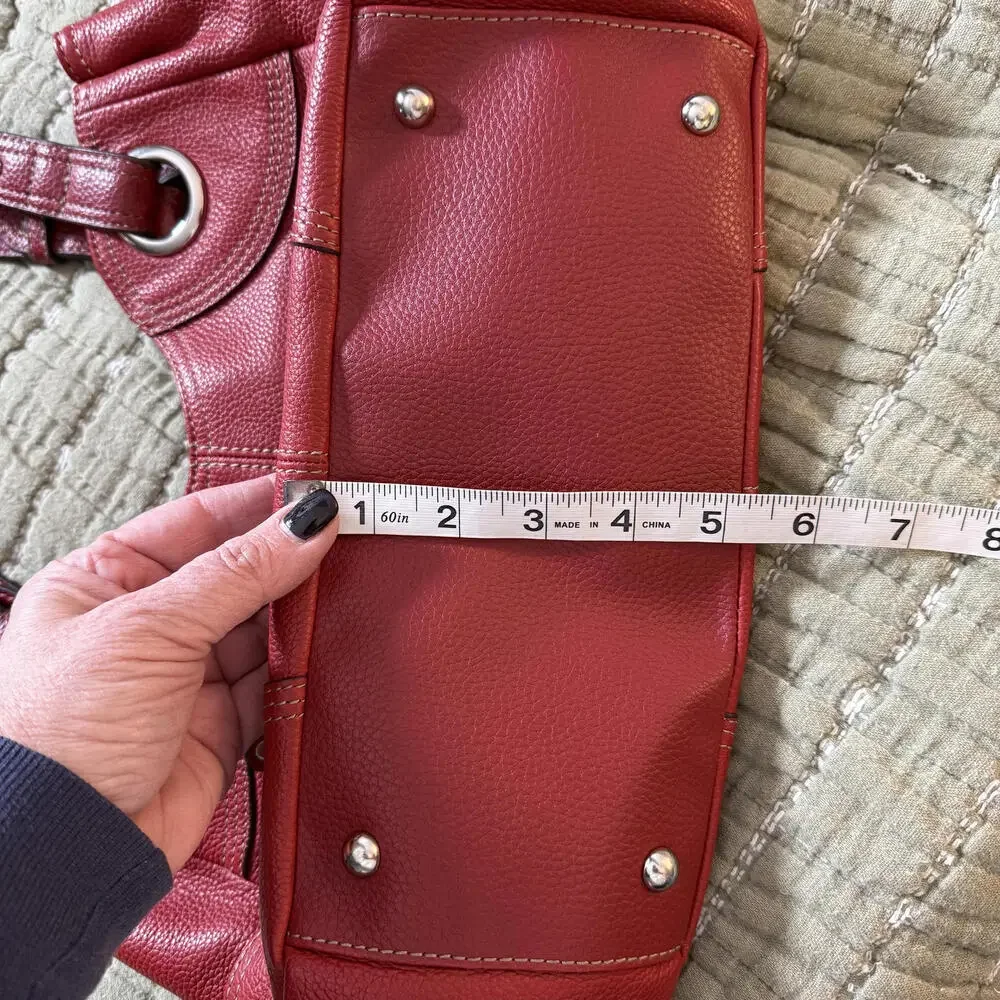 TIGNANELLO‎ Red Leather Hobo Satchel/Bag Luxury Y2K CabinCore